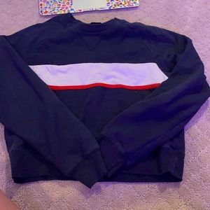 red white ans blue crew neck